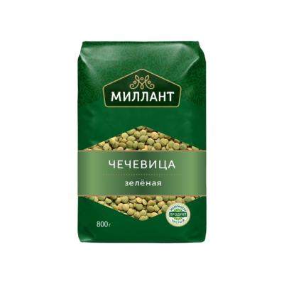Чечевица зеленая премиум 800 гр.